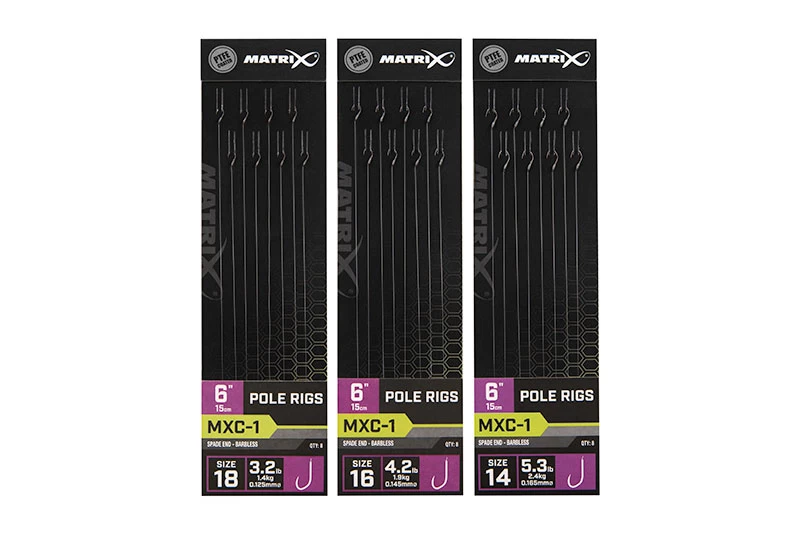 MXC-1 Barbless 15cm Standard Pole Rigs 3 MXC-1 Barbless 15cm Standard Pole Rigs