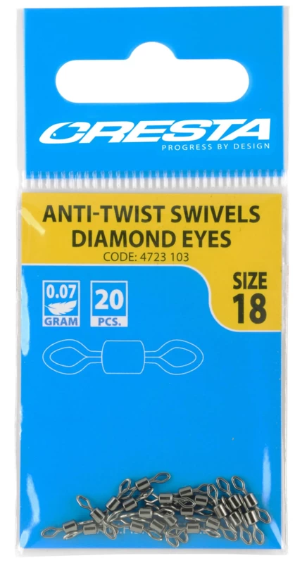 Anti-Twist Swivel Diamond Eyes 3 Anti-Twist Swivel Diamond Eyes