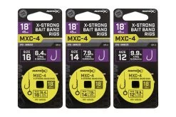 MXC-4 Barbless 45cm X-strong Bait Band Rigs